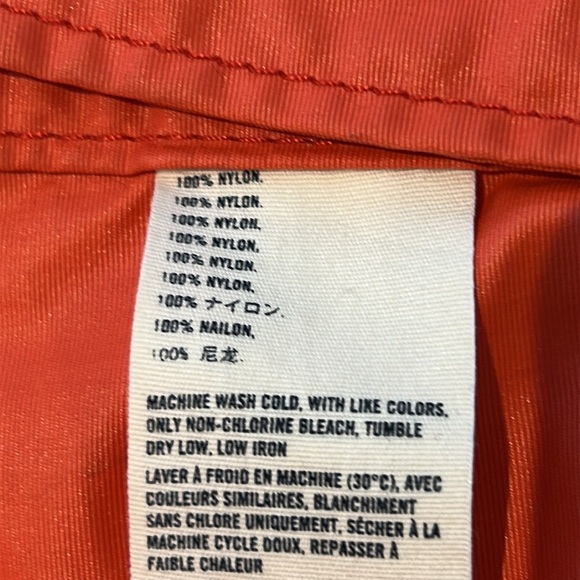 Abercrombie Saranac Lake Jacket Orange & White Jacket Kid's Size Large - Picture 9 of 17